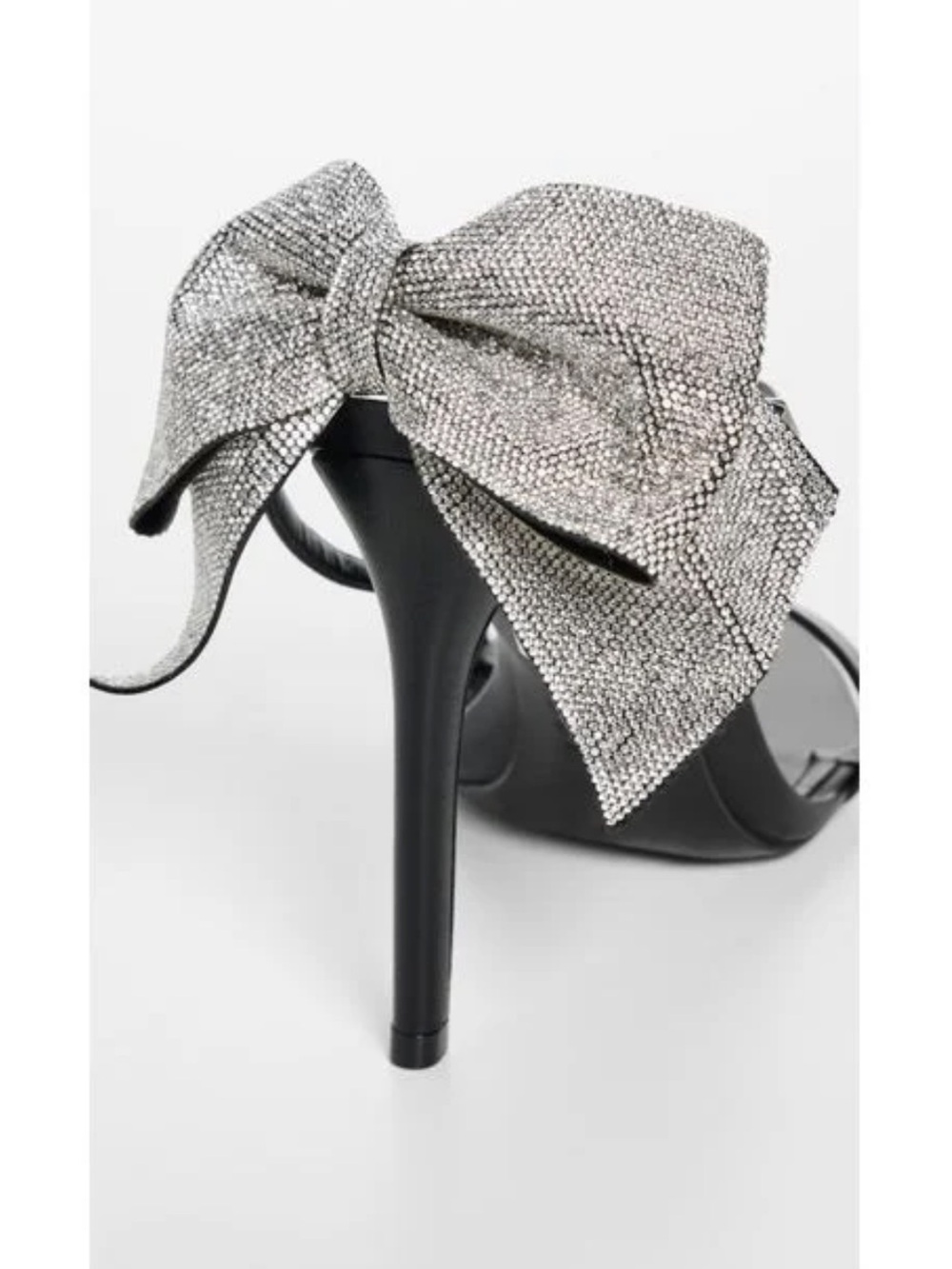 SCHUTZ “Lyla” Black High Heel Sandals with Crystal Bows - Size 11